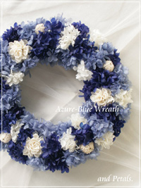W069 Azure-Blue Wreath