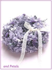 W043 Fluffy Purple Wreath